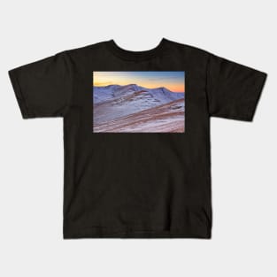 Corn Du, Pen y Fan and Cribyn Sunset Kids T-Shirt